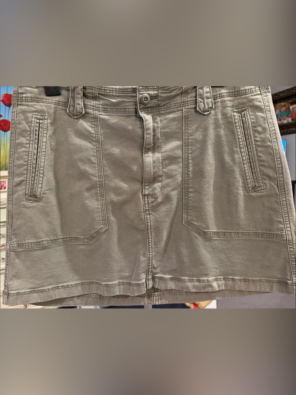 American Eagle Outfitters Olive Green Utility Shorts